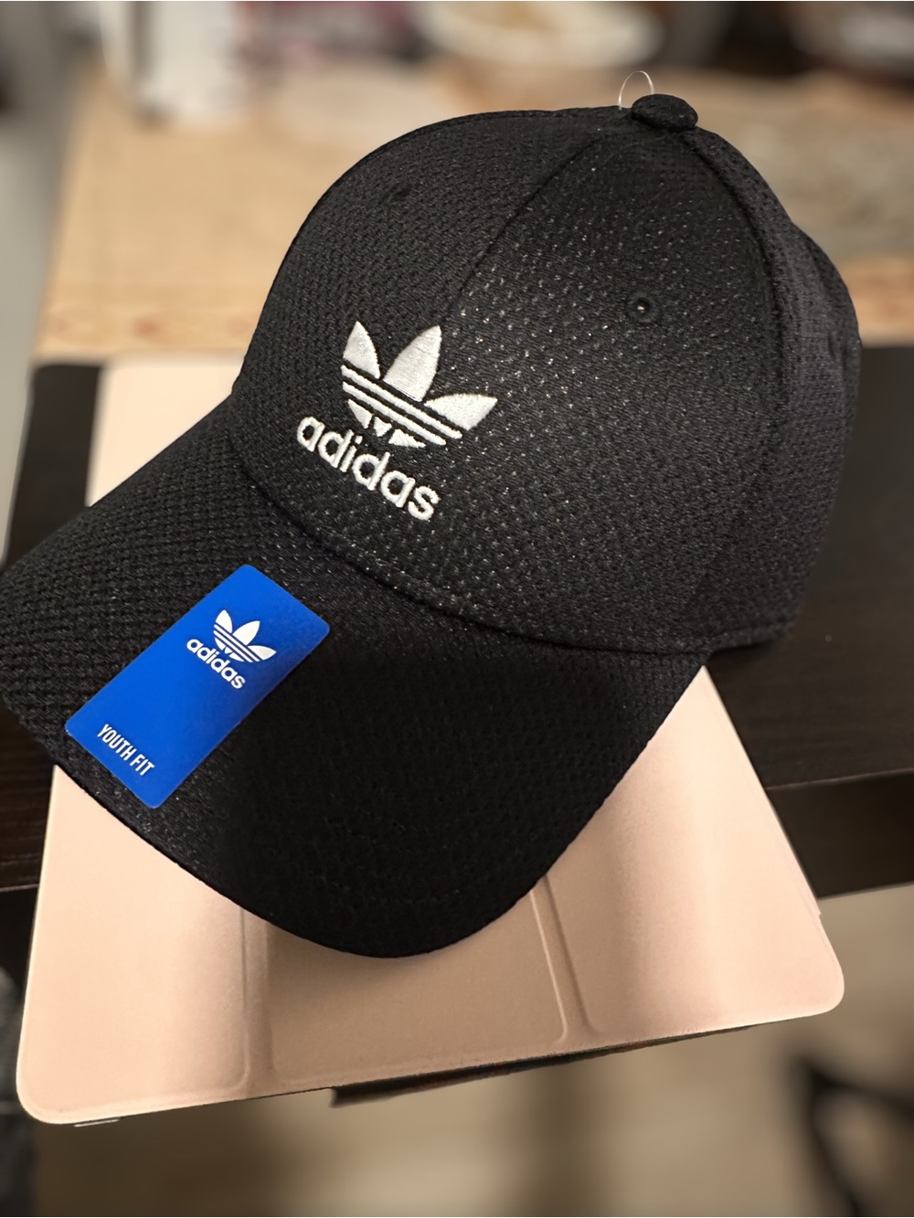 NWT Adidas Black Strap back Baseball Cap